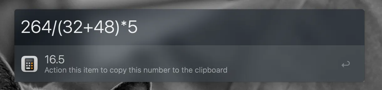 Using the calculator